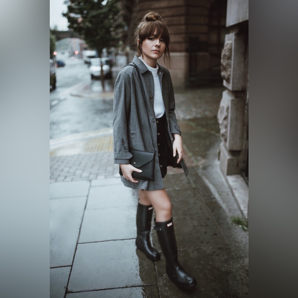 HUNTER High Black Rain Boots - Picture 1 of 6